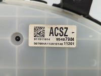 2012 Chevrolet Cruze Instrument Cluster Speedometer Gauges P/N:95216802 95487984, 95487986, 95940654 Fits OEM Used Auto Part