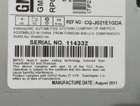 2012-2012 Chevrolet Cruze Am Fm Cd Player Radio Receiver - Oemusedautoparts1.com