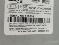 2012-2012 Chevrolet Cruze Am Fm Cd Player Radio Receiver - Oemusedautoparts1.com