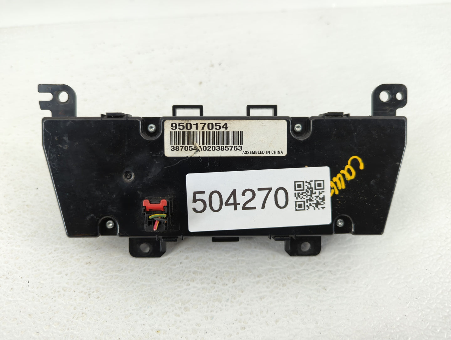 2011-2012 Chevrolet Cruze Climate Control Module Temperature AC/Heater Replacement P/N:95017054 Fits Fits 2011 2012 OEM Used