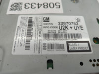 2011-2012 Chevrolet Cruze Radio AM FM Cd Player Receiver Replacement P/N:22870782 Fits Fits 2010 2011 2012 OEM Used Auto Par