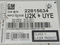 2012 Chevrolet Cruze Radio AM FM Cd Player Receiver Replacement P/N:22815634 Fits OEM Used Auto Parts - Oemusedautoparts1.co