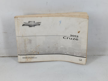 2012 Chevrolet Cruze Owners Manual Book Guide P/N:20935335 B OEM Used Auto Parts - Oemusedautoparts1.com
