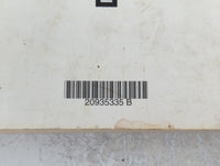 2012 Chevrolet Cruze Owners Manual Book Guide P/N:20935335 B OEM Used Auto Parts - Oemusedautoparts1.com