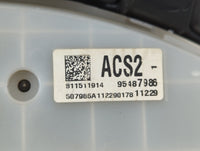 2012 Chevrolet Cruze Instrument Cluster Speedometer Gauges P/N:95487986 Fits OEM Used Auto Parts - Oemusedautoparts1.com