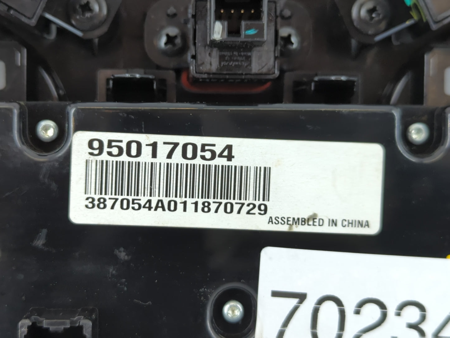 2011-2012 Chevrolet Cruze Climate Control Module Temperature AC/Heater Replacement P/N:95017054 Fits Fits 2011 2012 OEM Used