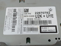 2011-2012 Chevrolet Cruze Am Fm Cd Player Radio Receiver 702450 - Oemusedautoparts1.com