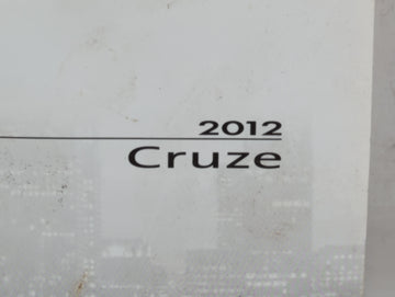 2012 Chevrolet Cruze Owners Manual Book Guide P/N:20935335 B OEM Used Auto Parts
