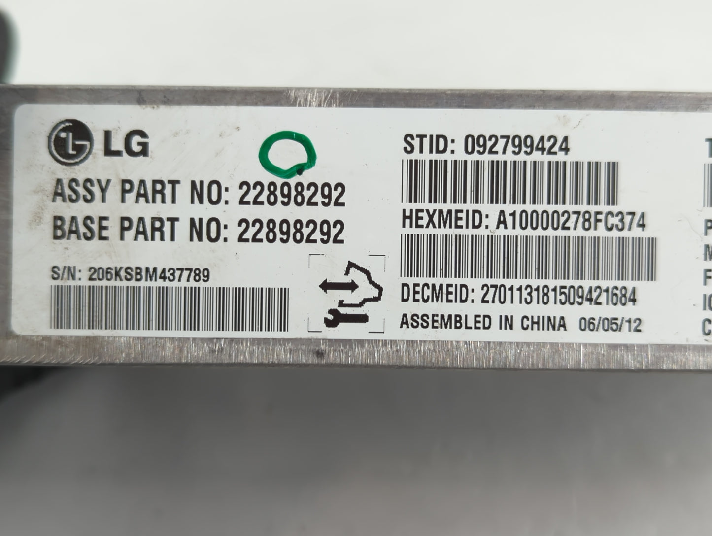 2011-2016 Chevrolet Cruze Am Fm Cd Player Radio Receiver - Oemusedautoparts1.com