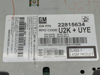 2012 Chevrolet Cruze Radio AM FM Cd Player Receiver Replacement P/N:22815634 Fits OEM Used Auto Parts - Oemusedautoparts1.co