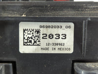 2011-2014 Chevrolet Cruze Fusebox Fuse Box Panel Relay Module P/N:96982033_06 Fits Fits 2011 2012 2013 2014 OEM Used Auto Pa