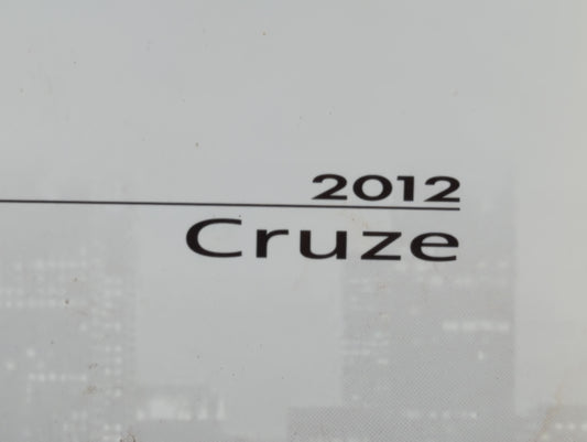 2012 Chevrolet Cruze Owners Manual Book Guide P/N:20935335 A OEM Used Auto Parts