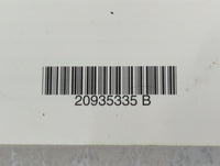2012 Chevrolet Cruze Owners Manual Book Guide P/N:20935335 B OEM Used Auto Parts - Oemusedautoparts1.com