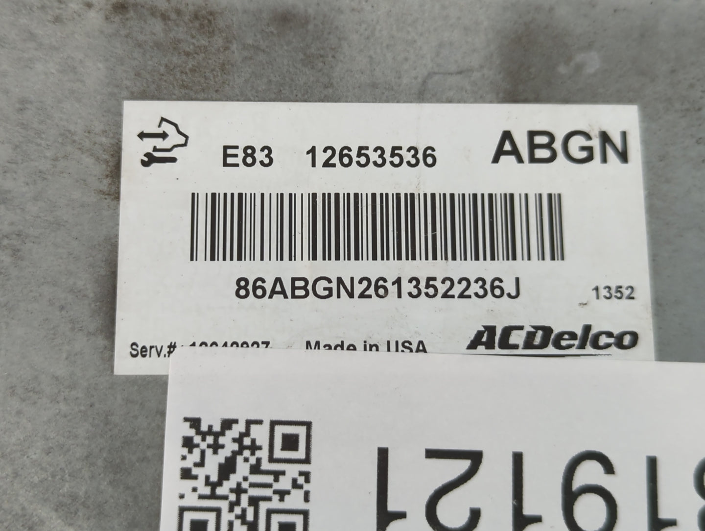 2011-2012 Chevrolet Cruze PCM Engine Control Computer ECU ECM PCU OEM P/N:12653536 Fits Fits 2009 2010 2011 2012 2013 2014 O