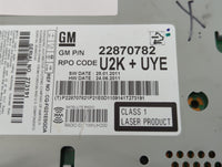 2012 Chevrolet Cruze Radio AM FM Cd Player Receiver Replacement P/N:22870782 Fits OEM Used Auto Parts - Oemusedautoparts1.co