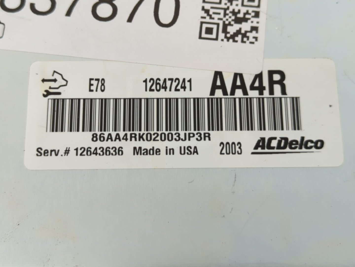 2012-2016 Chevrolet Cruze PCM Engine Control Computer ECU ECM PCU OEM P/N:E78 12647241 Fits Fits 2011 2012 2013 2014 2015 20