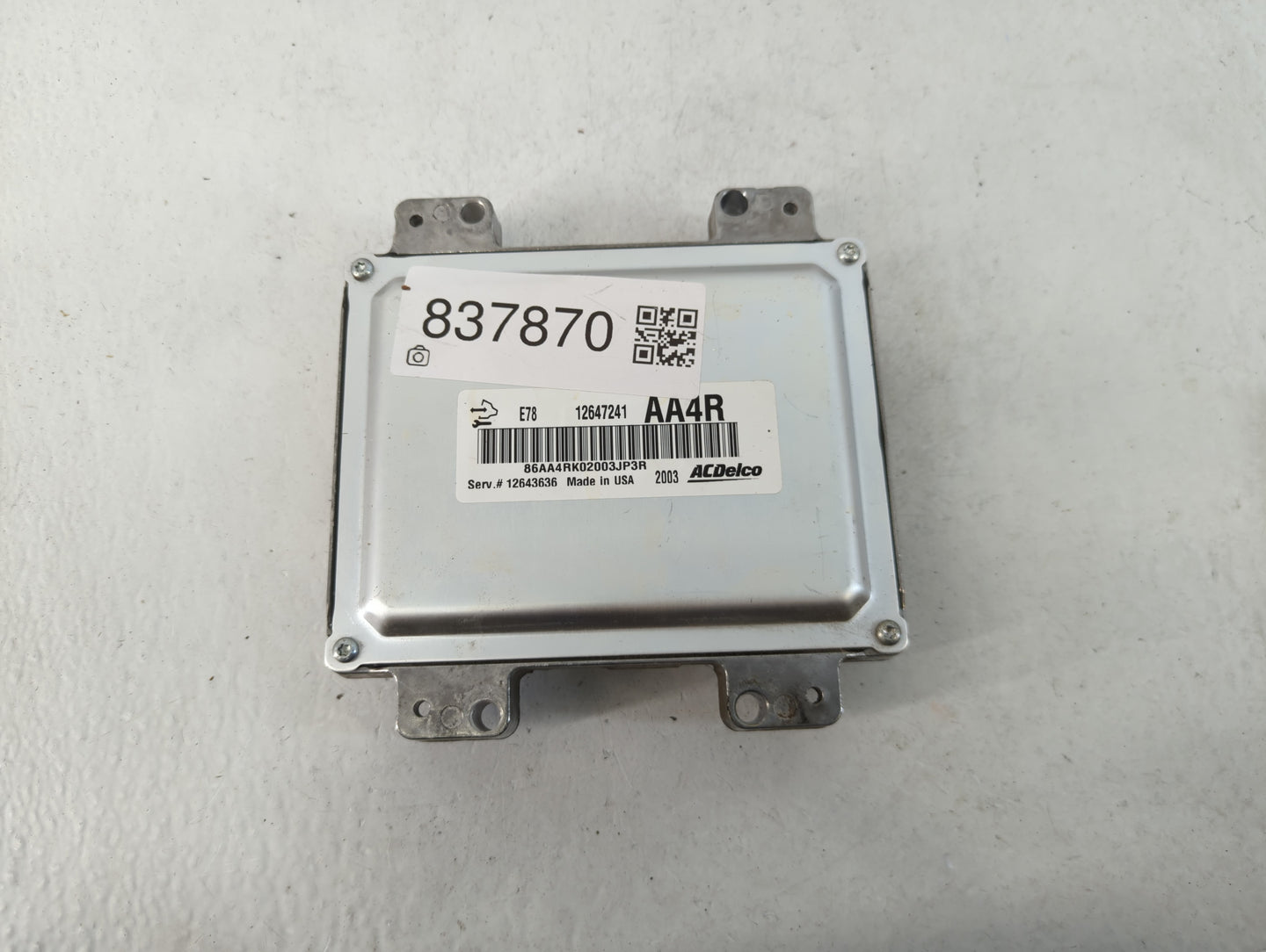 2012-2016 Chevrolet Cruze PCM Engine Control Computer ECU ECM PCU OEM P/N:E78 12647241 Fits Fits 2011 2012 2013 2014 2015 20