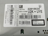 2012 Chevrolet Cruze Radio AM FM Cd Player Receiver Replacement P/N:22815634 Fits OEM Used Auto Parts - Oemusedautoparts1.co