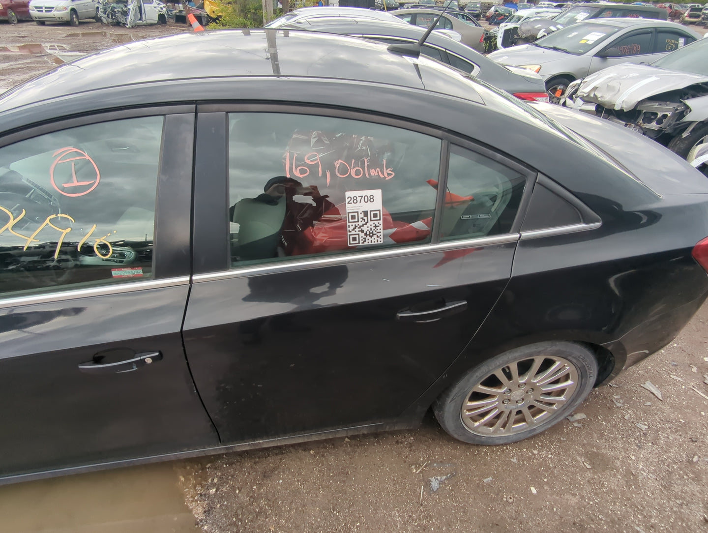 2011-2012 Chevrolet Cruze Driver Rear Door Oem - Oemusedautoparts1.com
