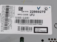 2012 Chevrolet Equinox Radio AM FM Cd Player Receiver Replacement P/N:22869279 Fits OEM Used Auto Parts - Oemusedautoparts1.
