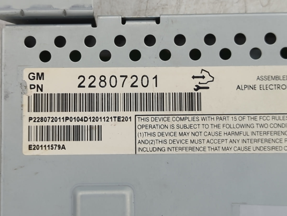 2012-2017 Chevrolet Equinox Information Radio Display Screen 1151228 - Oemusedautoparts1.com