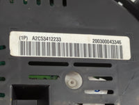 2012 Chevrolet Equinox Instrument Cluster Speedometer Gauges P/N:A2C53412233 Fits OEM Used Auto Parts - Oemusedautoparts1.co