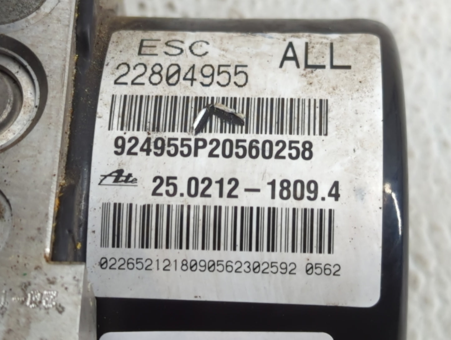 2012-2017 Chevrolet Equinox ABS Pump Control Module Replacement P/N:25.0212-1809.4 Fits Fits 2012 2013 2014 2015 2016 2017 O