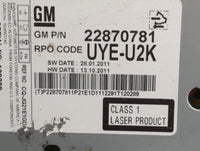2012 Chevrolet Equinox Radio AM FM Cd Player Receiver Replacement P/N:22870781 Fits OEM Used Auto Parts - Oemusedautoparts1.