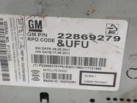 2012 Chevrolet Equinox Radio AM FM Cd Player Receiver Replacement P/N:22869279 Fits OEM Used Auto Parts - Oemusedautoparts1.