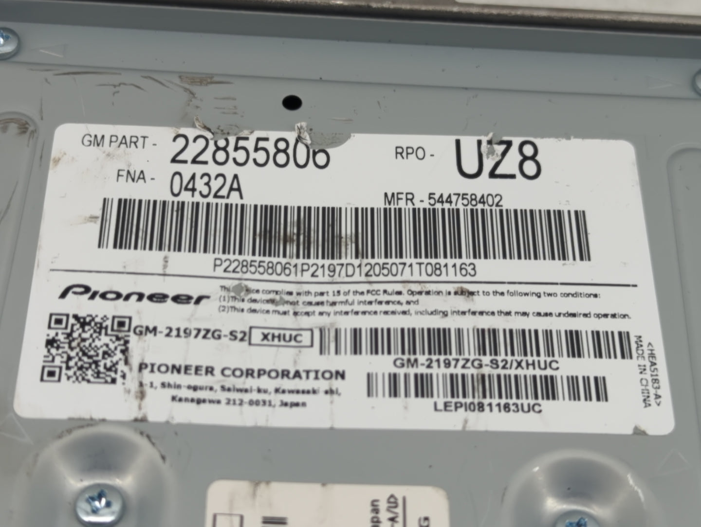 2010-2017 Chevrolet Equinox Radio AM FM Cd Player Receiver Replacement P/N:22855806 Fits OEM Used Auto Parts - Oemusedautopa