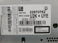 2011-2012 Chevrolet Equinox Radio AM FM Cd Player Receiver Replacement P/N:22870782 Fits Fits 2010 2011 2012 OEM Used Auto P