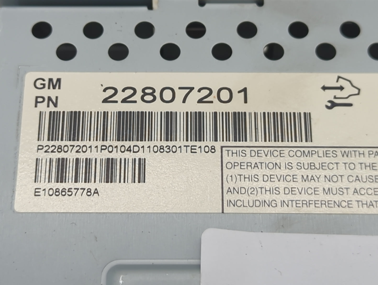 2012-2017 Chevrolet Equinox Information Display Screen - Oemusedautoparts1.com