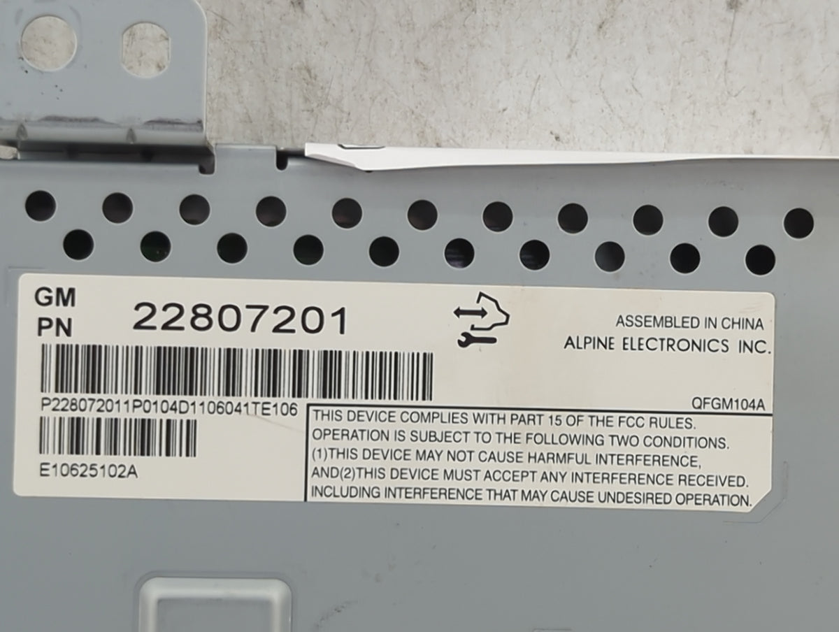 2012-2017 Chevrolet Equinox Information Radio Display Screen 1433954 - Oemusedautoparts1.com