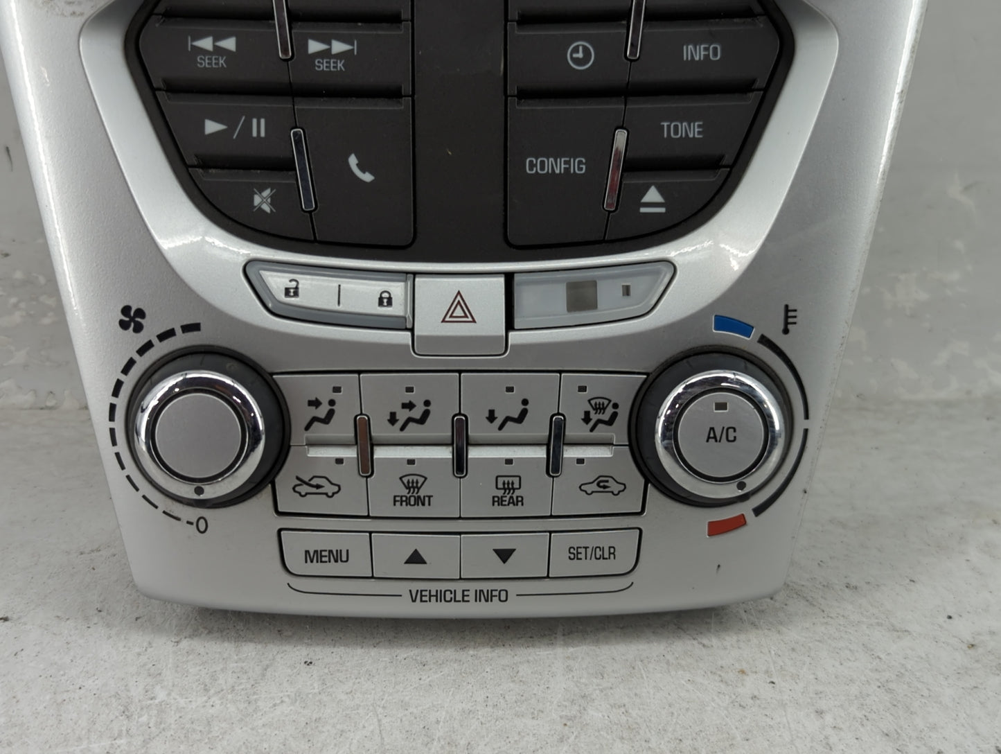 2012-2015 Chevrolet Equinox Radio Control Panel Silver - Oemusedautoparts1.com