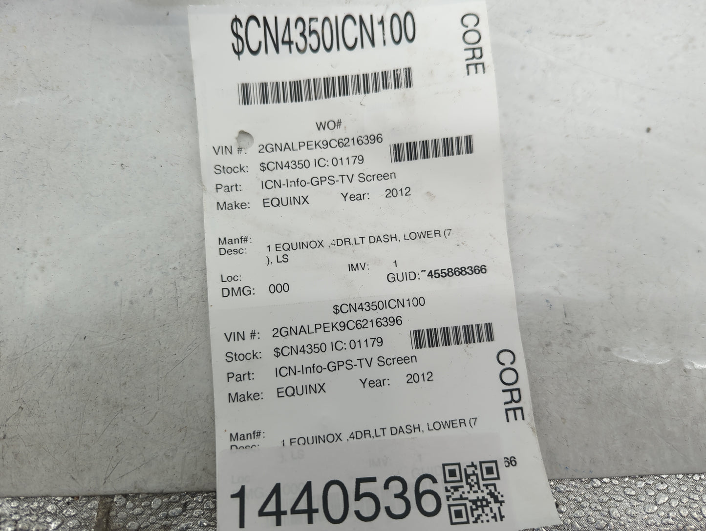 2012 Chevrolet Equinox Information Display Screen - Oemusedautoparts1.com