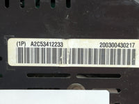 2012 Chevrolet Equinox Instrument Cluster Speedometer Gauges P/N:A2C53412233 A2C53290027, A2C53334771, A2C53334773 Miles: Fi