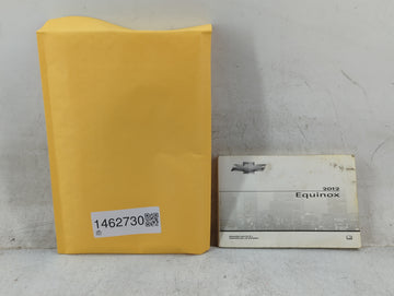 2012 Chevrolet Equinox Owners Manual Book Guide P/N:22862218 OEM Used Auto Parts - Oemusedautoparts1.com