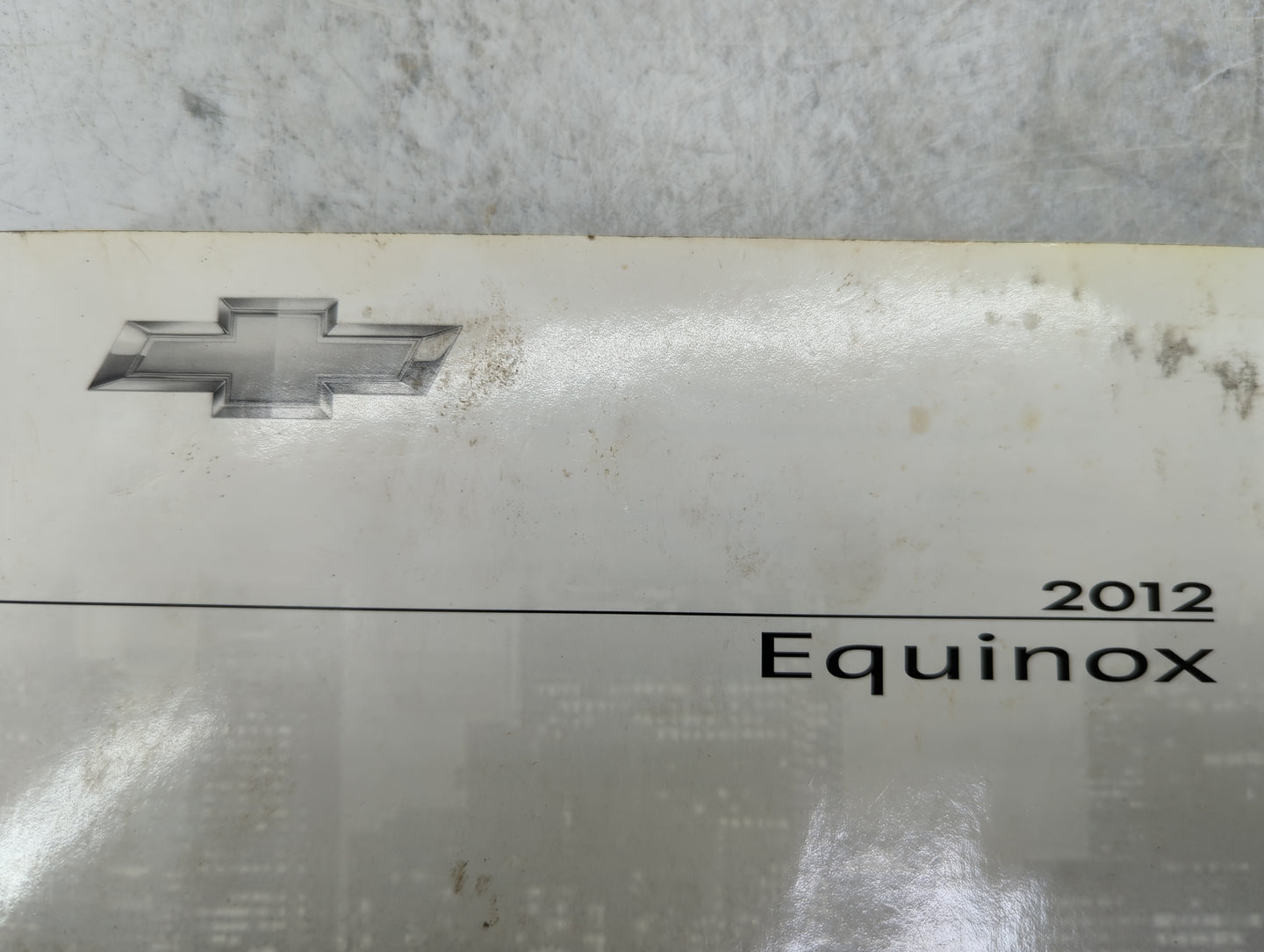 2012 Chevrolet Equinox Owners Manual Book Guide P/N:22862218 OEM Used Auto Parts - Oemusedautoparts1.com