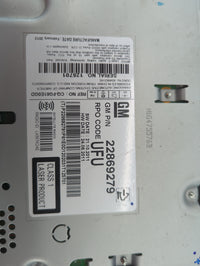 2012 Chevrolet Equinox Radio AM FM Cd Player Receiver Replacement P/N:22869279 CQ-FG61E0GD Fits OEM Used Auto Parts - Oemuse