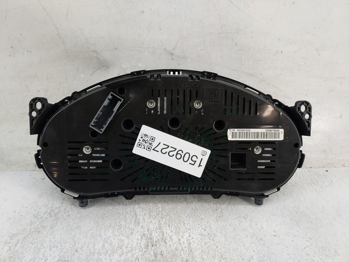2012 Chevrolet Equinox Instrument Cluster Speedometer Gauges P/N:A2C53412233 20907580 Miles: Fits OEM Used Auto Parts - Oemu