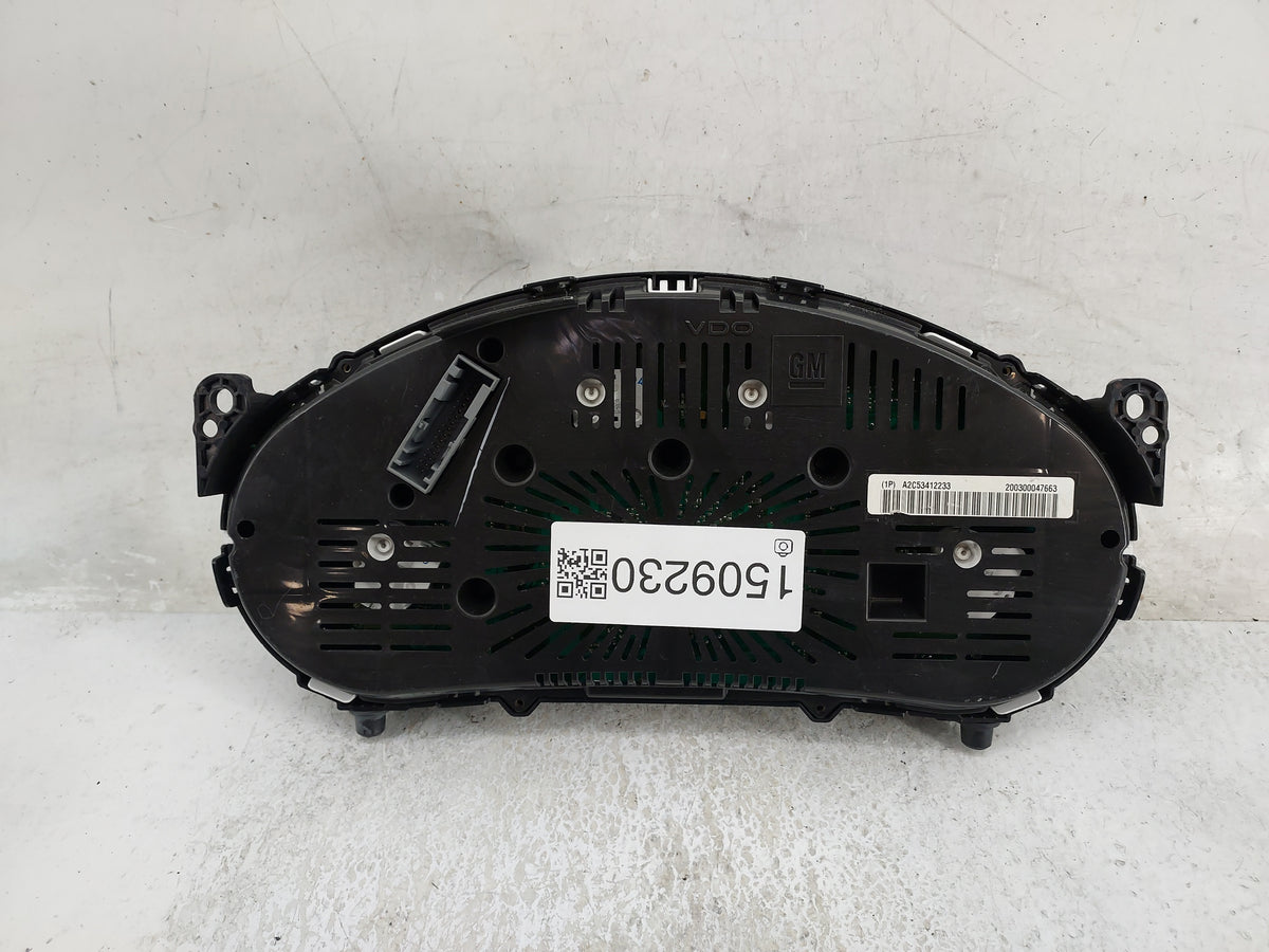 2012 Chevrolet Equinox Instrument Cluster Speedometer Gauges P/N:A2C53412233 20907580, 812703197 Miles: Fits OEM Used Auto P