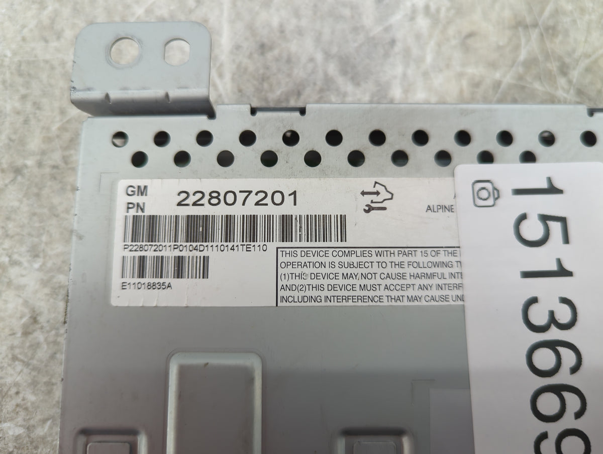 2012-2017 Chevrolet Equinox Information Radio Display Screen Black 1513669 - Oemusedautoparts1.com