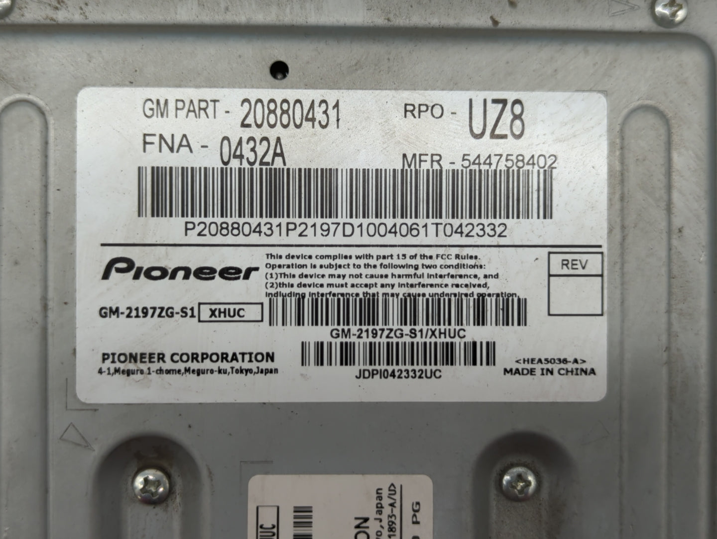 2010-2017 Chevrolet Equinox Am Fm Cd Player Radio Receiver - Oemusedautoparts1.com
