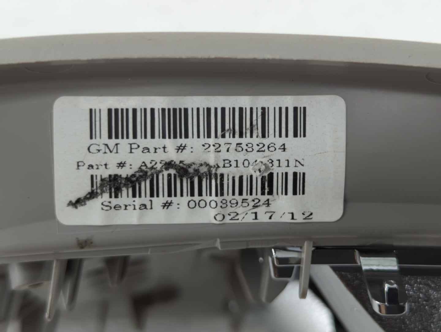 2012-2012 Chevrolet Equinox Overhead Roof Console Interior Dome Light - Oemusedautoparts1.com