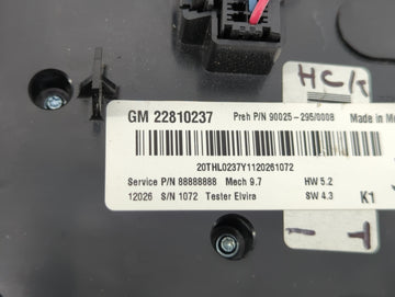 Chevrolet Equinox Radio Control Panel - Oemusedautoparts1.com