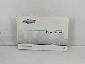 2012 Chevrolet Equinox Owners Manual Book Guide P/N:22862218 C OEM Used Auto Parts - Oemusedautoparts1.com
