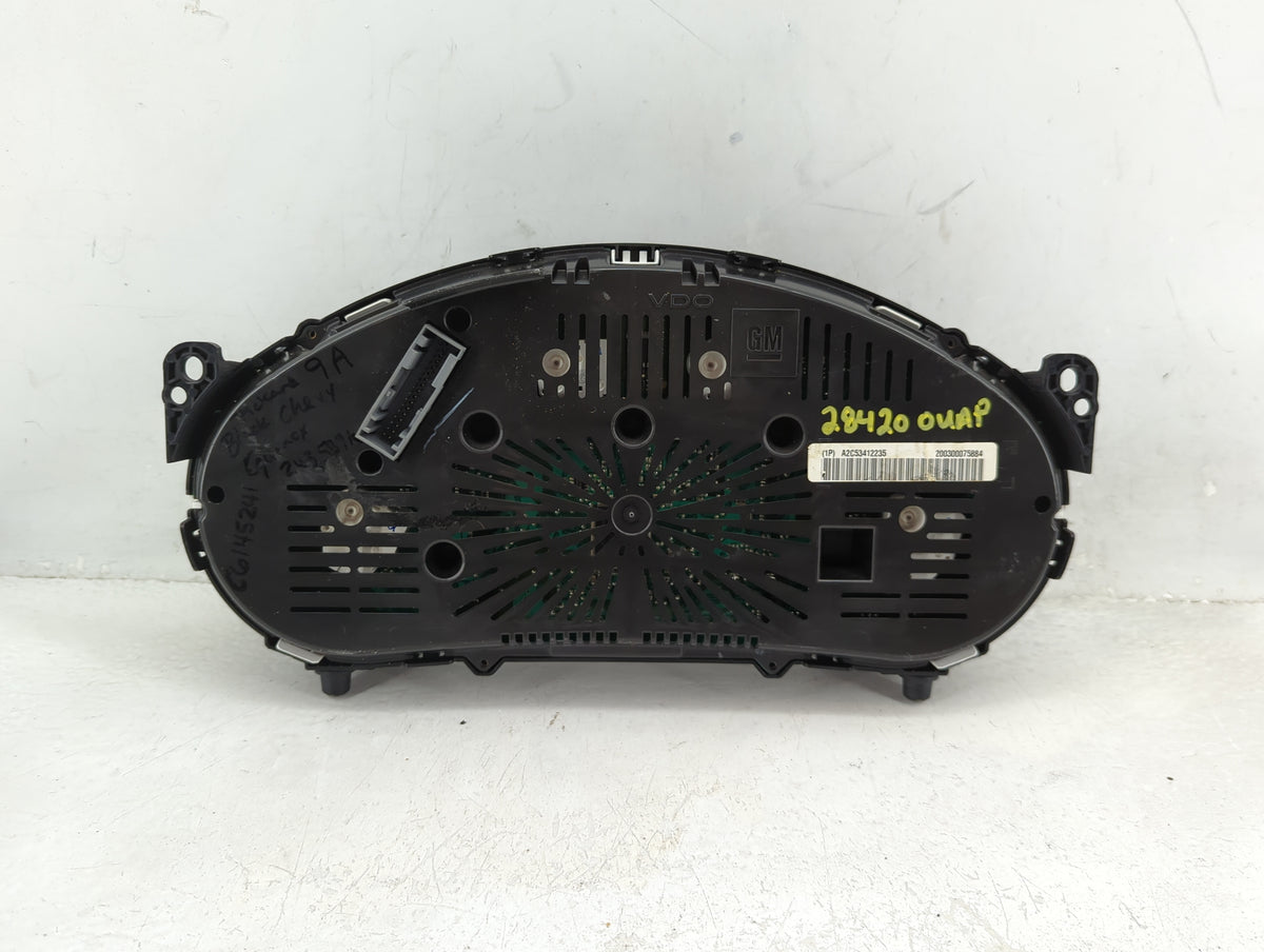 2012 Chevrolet Equinox Instrument Cluster Speedometer Gauges P/N:20907582 Miles:171K Fits OEM Used Auto Parts - Oemusedautop