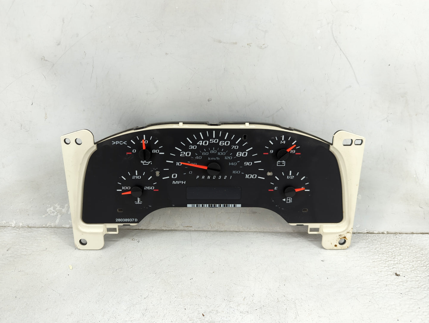 2012 Chevrolet Express 1500 Instrument Cluster Speedometer Gauges P/N:28038937 20865493 Miles:154K Fits OEM Used Auto Parts 