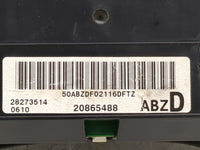 2012 Chevrolet Express 2500 Instrument Cluster Speedometer Gauges P/N:28273514 20865488, 50ABZDF02116DFTZ Miles: Fits OEM Us