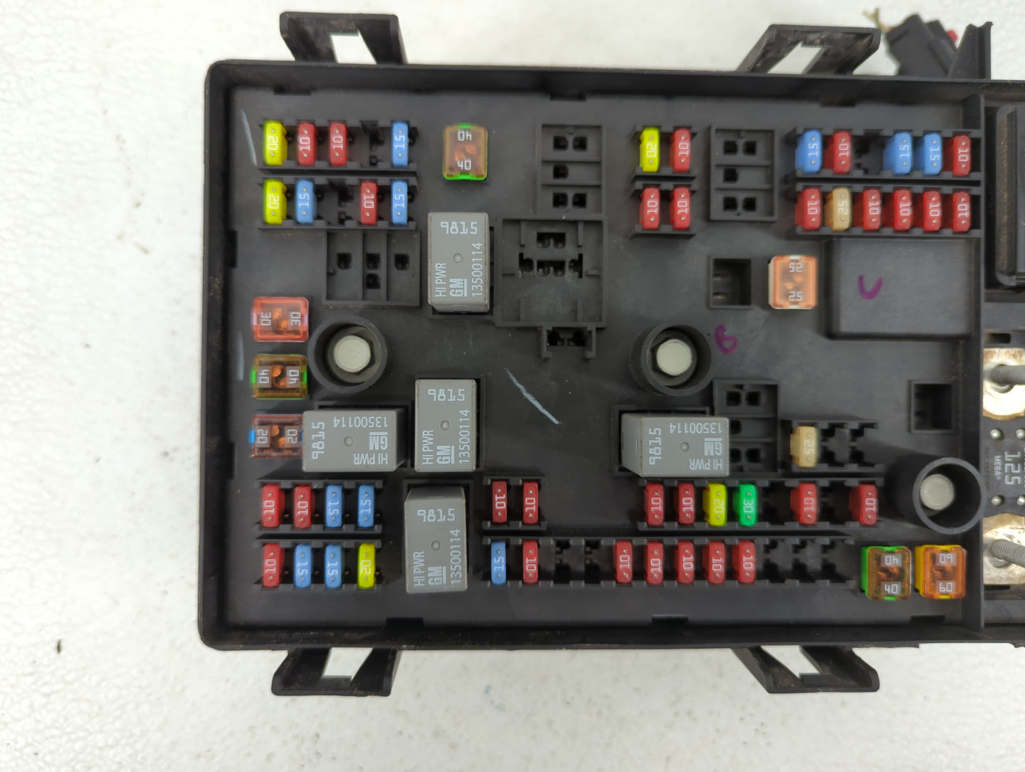 2012 Chevrolet Express 2500 Fusebox Fuse Box Panel Relay Module P/N:3B0960104 84437329, 84302104 Fits OEM Used Auto Parts - 